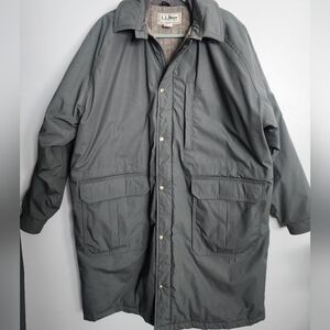 Vintage L.L. Bean Field Coat Men’s XL Long 80s 90s Knee Length Made USA Excellen